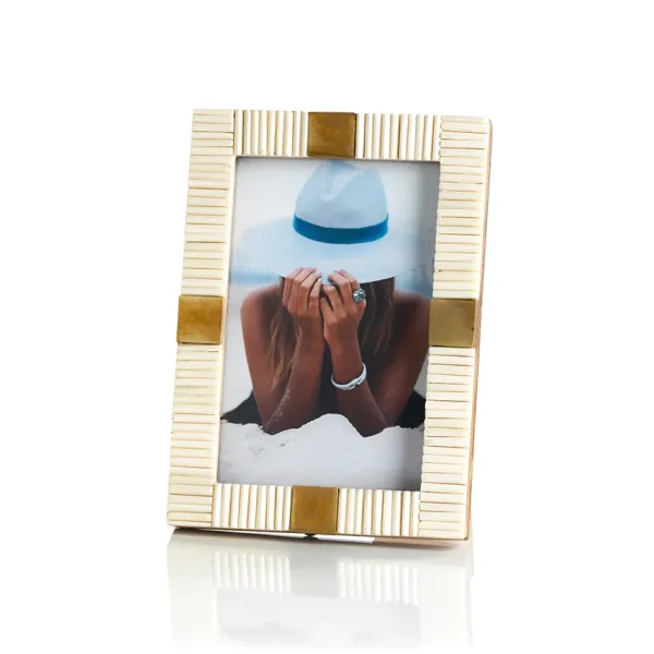 Shop Marie Dumas Micha Bone & Brass 4x6 Frame