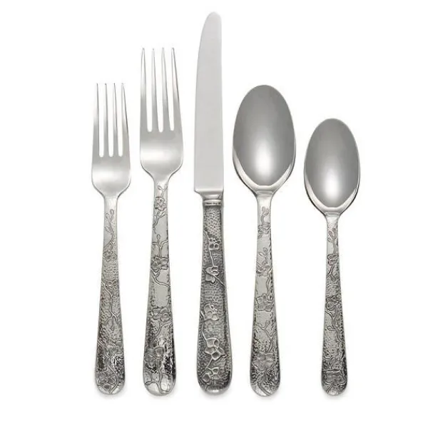 Cheap Marie Dumas Michael Aram Black Orchid 5 Piece Flatware Set