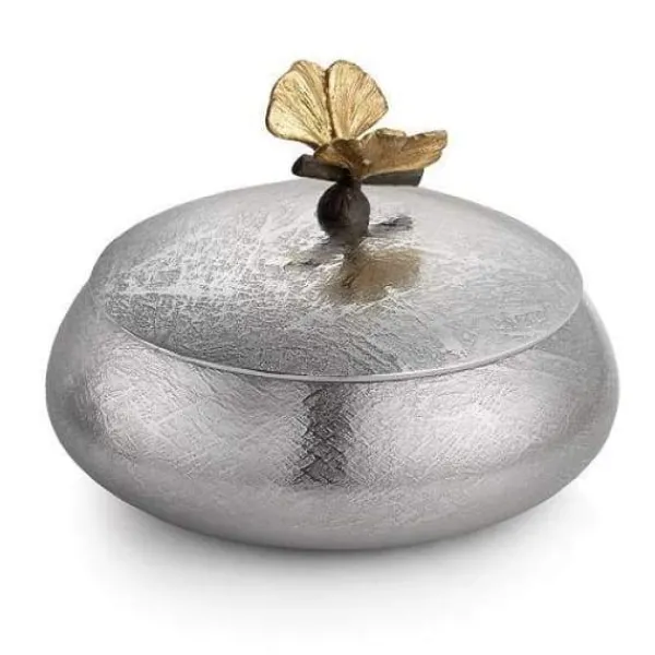 Cheap Marie Dumas Michael Aram Butterfly Ginkgo Round Trinket Box