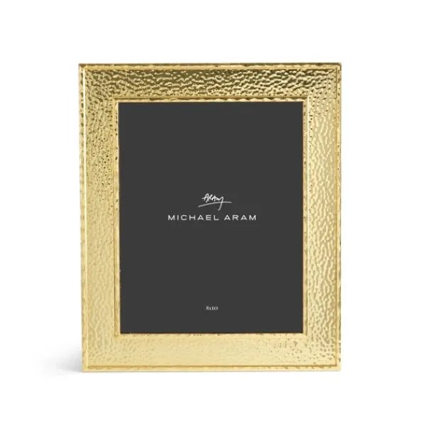 Store Marie Dumas Michael Aram Gold Hammertone 8x10 Frame