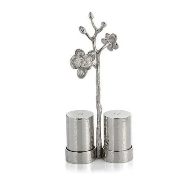 New Marie Dumas Michael Aram White Orchid Salt & Pepper Set