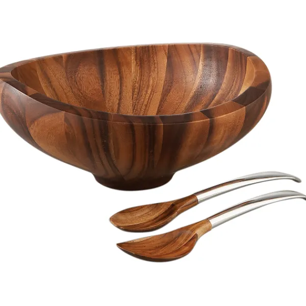 Best Marie Dumas Nambe Butterfly Bowl with Servers