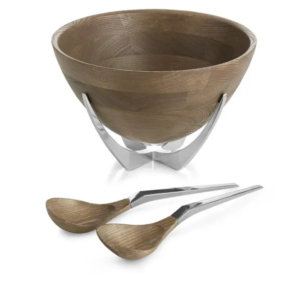 Fashion Marie Dumas Nambe Cabo Salad Bowl with Servers