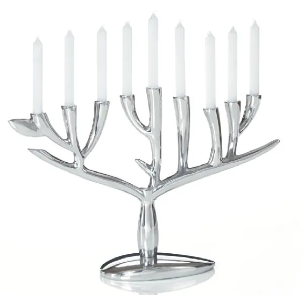 Outlet Marie Dumas Nambe Menorah - Tree Of Life