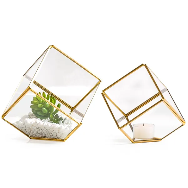 Shop Marie Dumas Oro Cube Terrariums - Set of 2