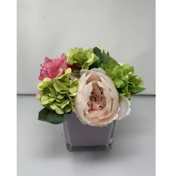 Online Marie Dumas Peony & Rose Arrangement - Pink Vase