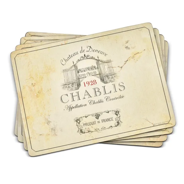 Discount Marie Dumas Placemats Vin de France - Set of 4