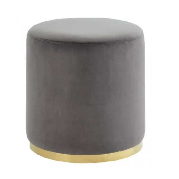 Outlet Marie Dumas Rachel Ottoman Grey/Gold