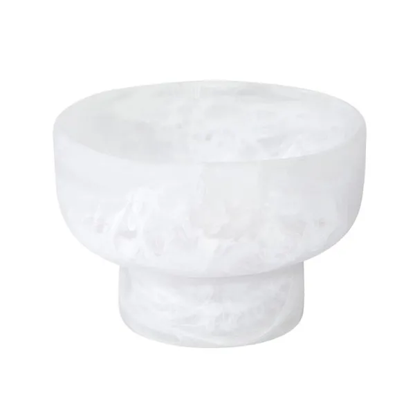 Discount Marie Dumas Resin White Mini Pedestal Bowl