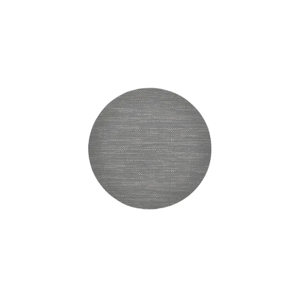 Discount Marie Dumas Round Basketweave Grey Placemat