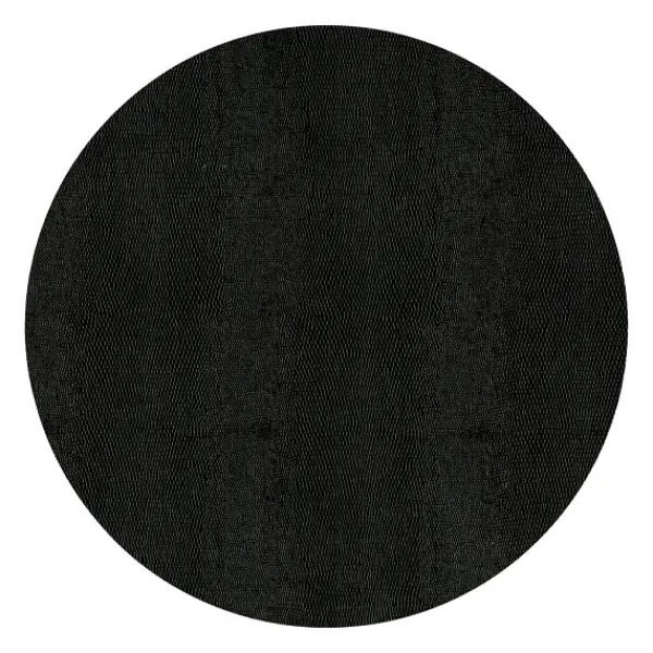 Best Sale Marie Dumas Round Black Lizard Placemat