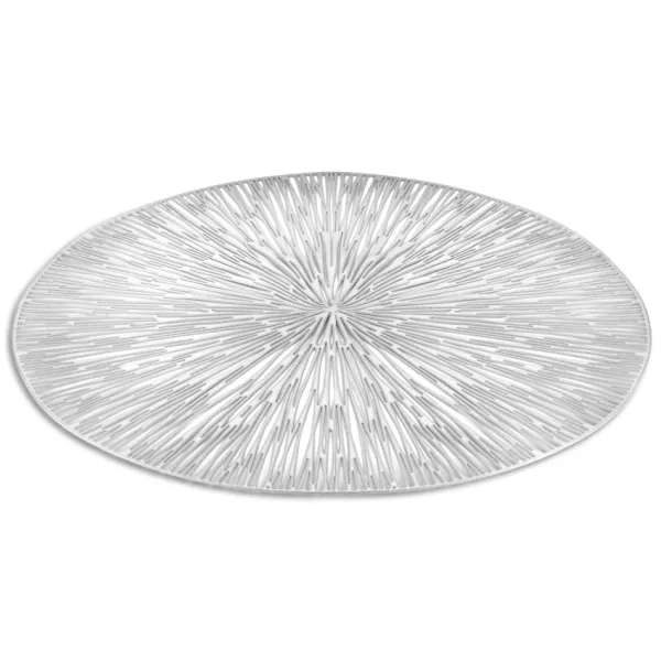 Cheap Marie Dumas Round Silver Bamboo Placemat