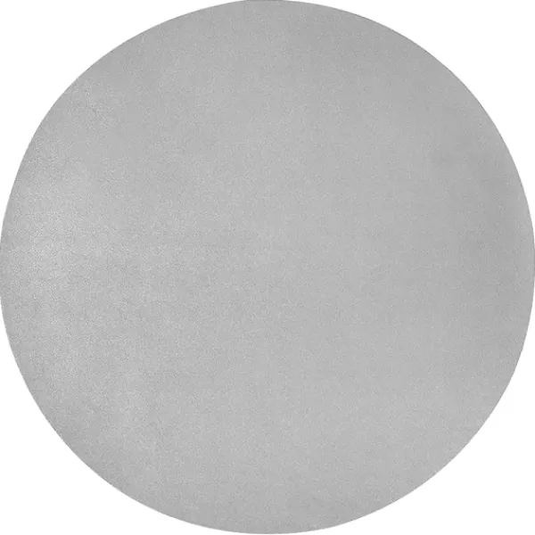 Cheap Marie Dumas Round Silver Leather Placemat