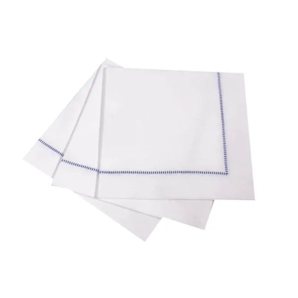 Cheap Marie Dumas Royal Blue 25 Piece Hemstitch Cocktail Napkins