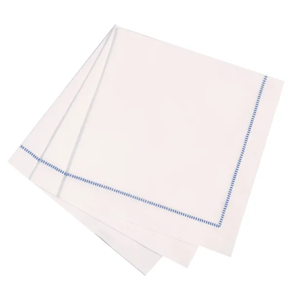 Fashion Marie Dumas Royal Blue 25 Piece Hemstitch Dinner Napkins