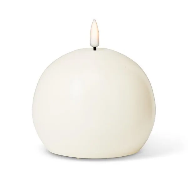 Fashion Marie Dumas Sand Flameless LED 4" Ball Candle