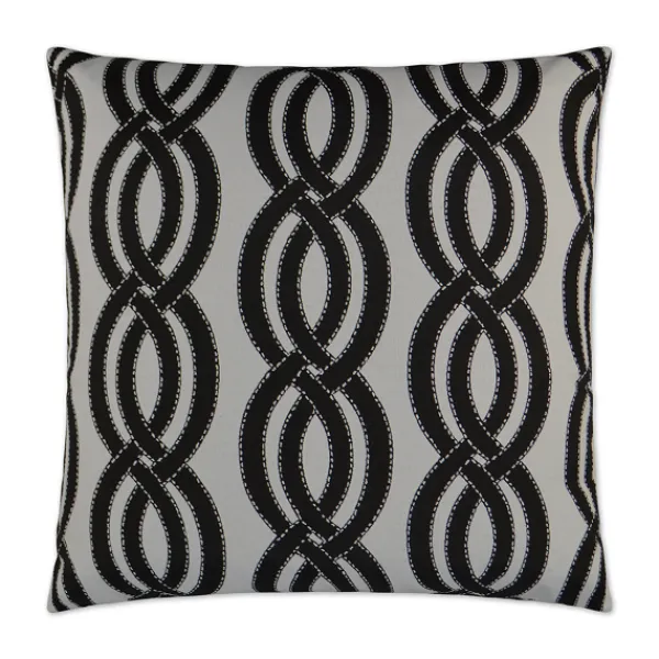 Outlet Marie Dumas Sea Shell Outdoor Square Black Pillow