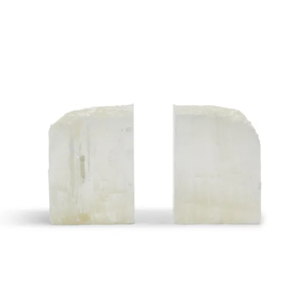 Clearance Marie Dumas Selenite Bookends