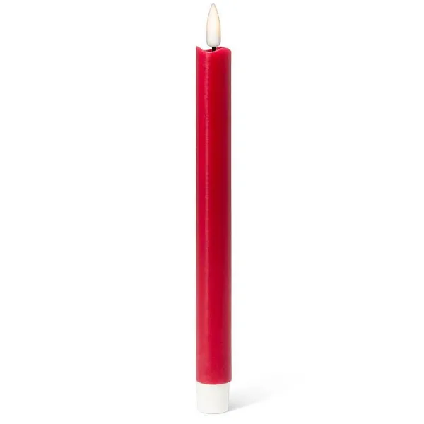 Fashion Marie Dumas Set of 2 Red Flameless LED Taper Candles