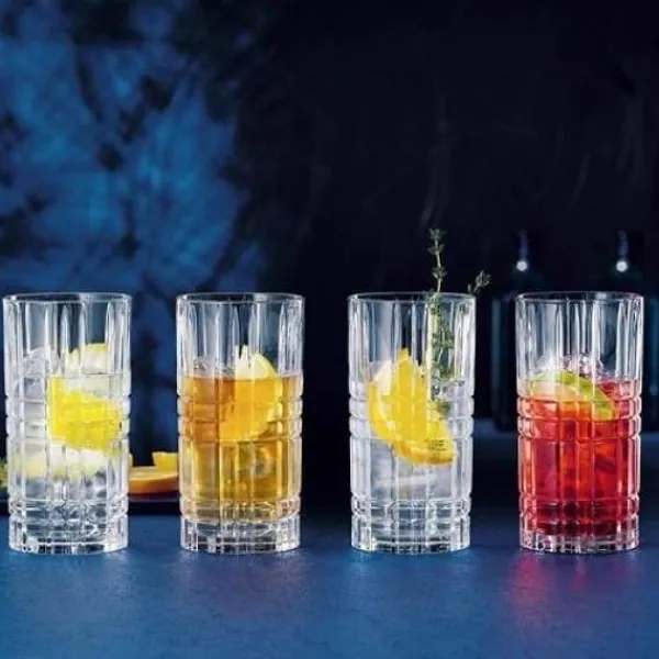 Fashion Marie Dumas Set of 4 Square Longdrink Glasses