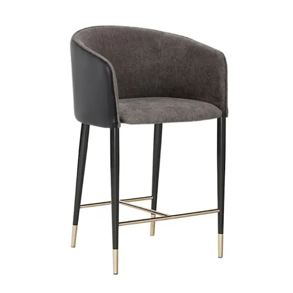 New Marie Dumas Shera Grey Barstool