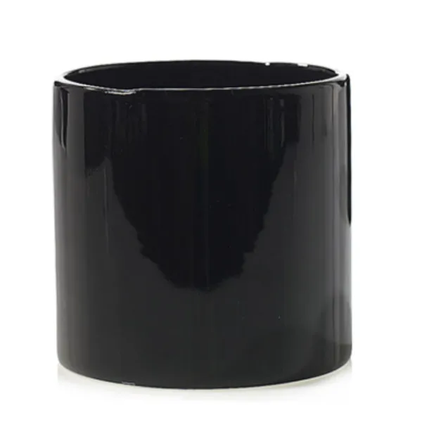 Store Marie Dumas Shiny Black Cylinder Planter