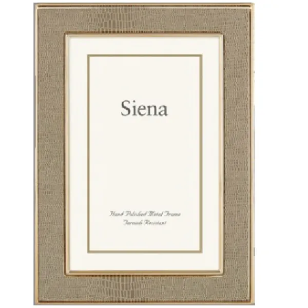 Sale Marie Dumas Siena Gold Lizard Tan 4x6 Frame