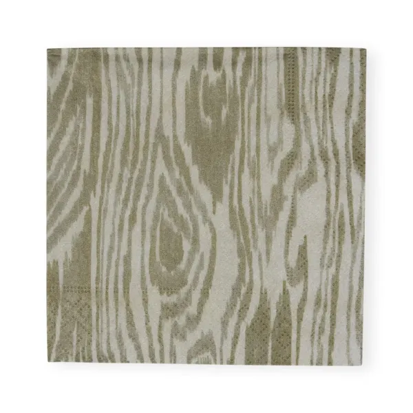 Clearance Marie Dumas Silver & Gold Woodgrain Napkins