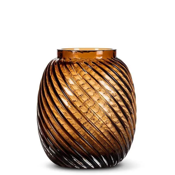 Outlet Marie Dumas Small Brown Barrel Vase