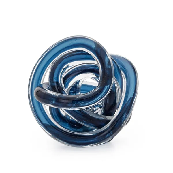 Shop Marie Dumas Small Indigo Glass Knot Ball