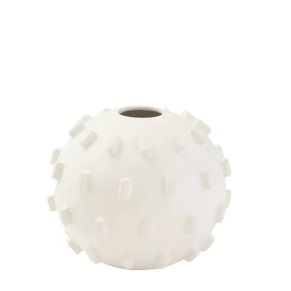 Store Marie Dumas Small Thymes Matte White Vase