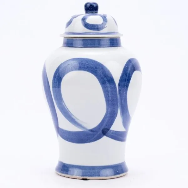 Discount Marie Dumas Small White & Blue Free Movement Jar