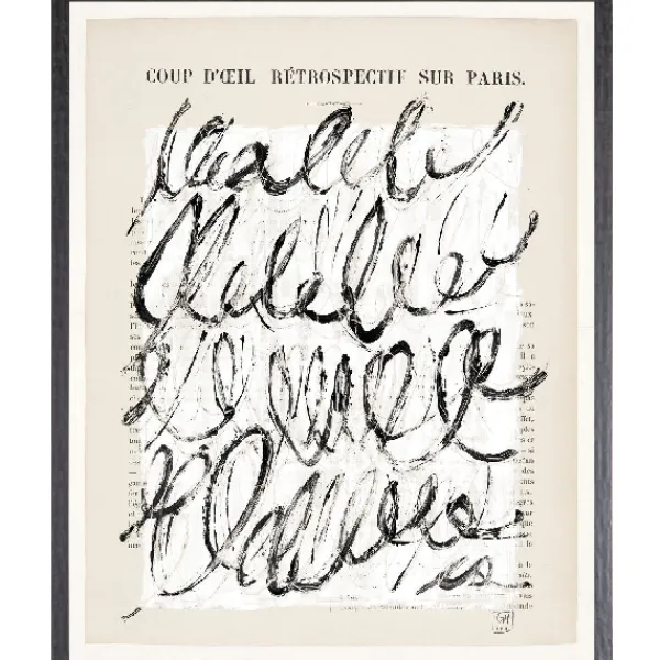 Clearance Marie Dumas Small White Writing Parisienne Page III