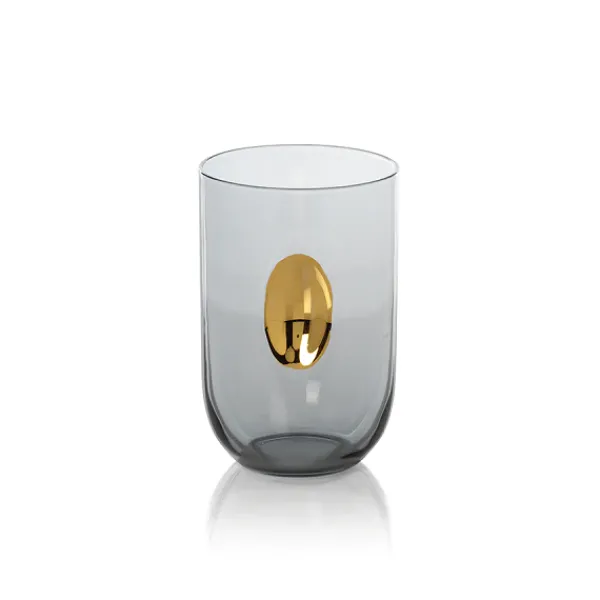 Cheap Marie Dumas Smoke Tumbler with Gold Accent