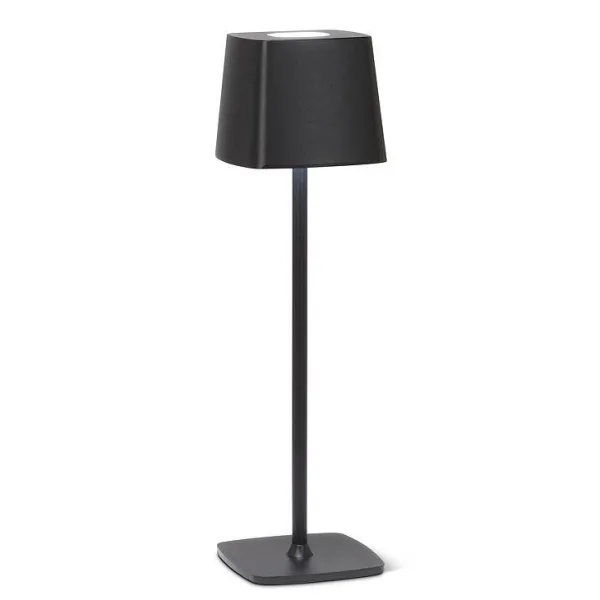 New Marie Dumas Square Shade LED Black Table Light