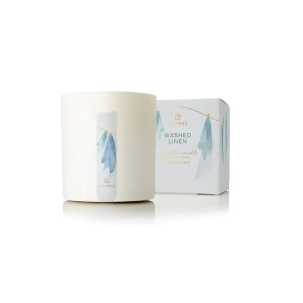 Hot Marie Dumas Thymes Washed Linen Candle