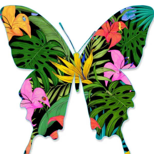 Clearance Marie Dumas Tropical Butterfly Wall Art