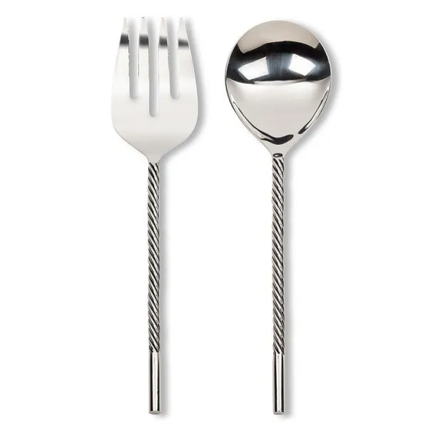 New Marie Dumas Twist Handle Salad Servers