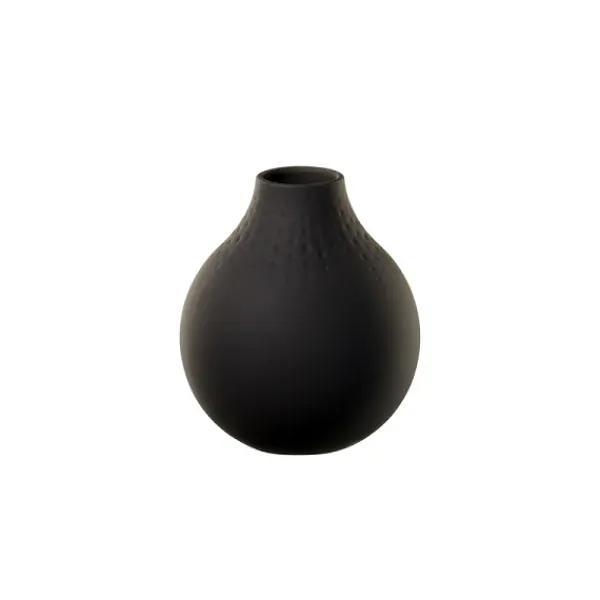 Shop Marie Dumas Villeroy & Boch Collier Black Small Pearl Vase