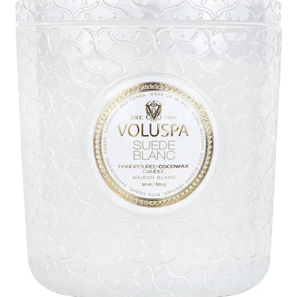 Sale Marie Dumas Voluspa Suede Blanc Luxe Candle