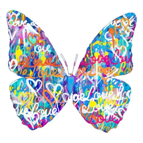 Fashion Marie Dumas Wall Art - Large White Butterfly