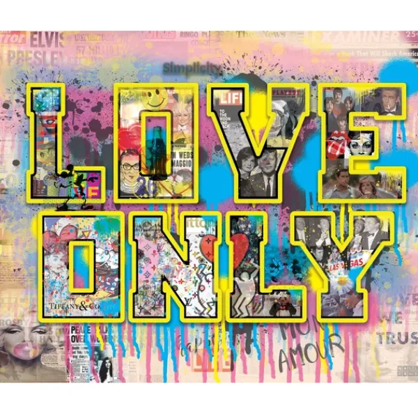 Discount Marie Dumas Wall Art - Love Only in Pink