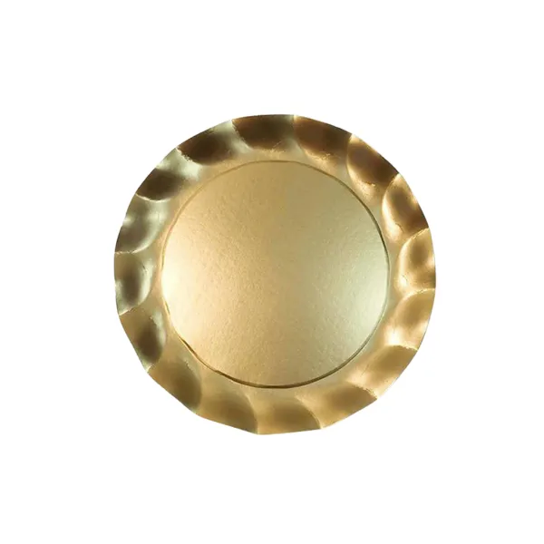 Flash Sale Marie Dumas Wavy Gold Dinner Plates