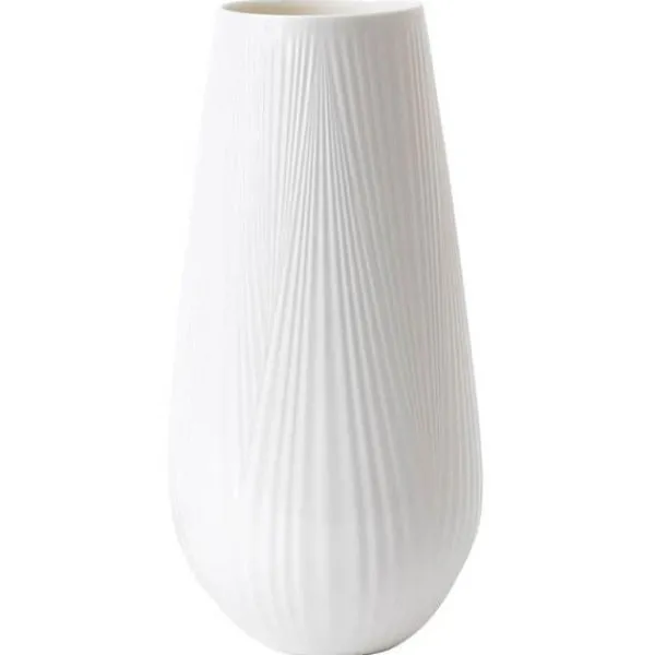 New Marie Dumas Wedgewood White Folia Tall Vase