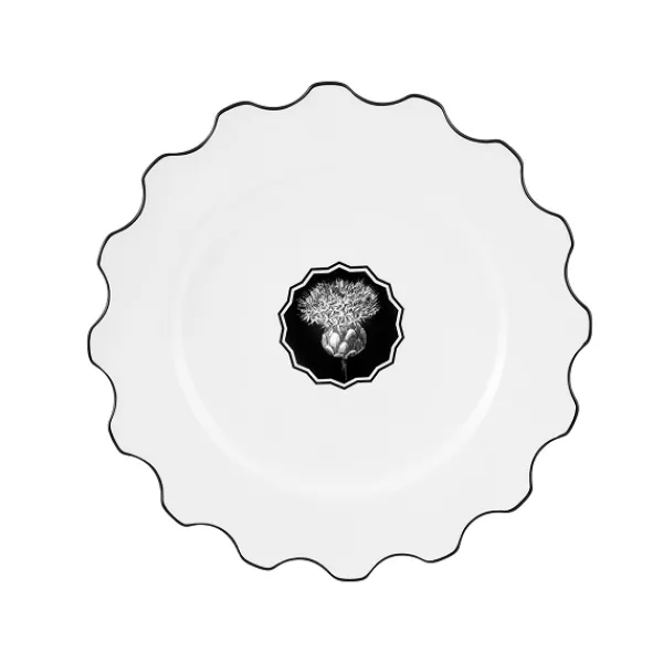 Hot Marie Dumas White Herbariae Dinner Plate