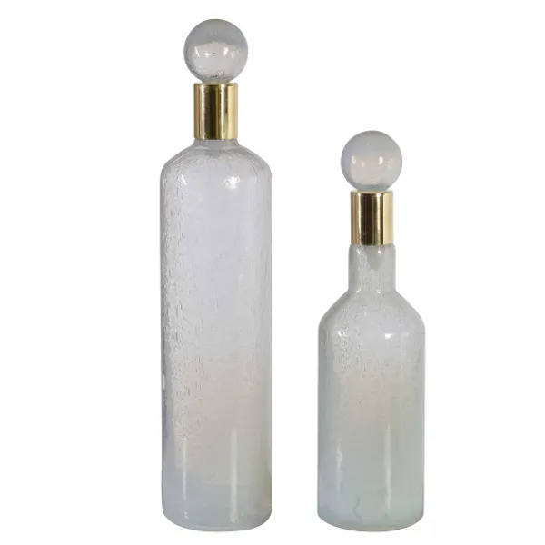 Best Sale Marie Dumas White Mystic Decanter Set of Two