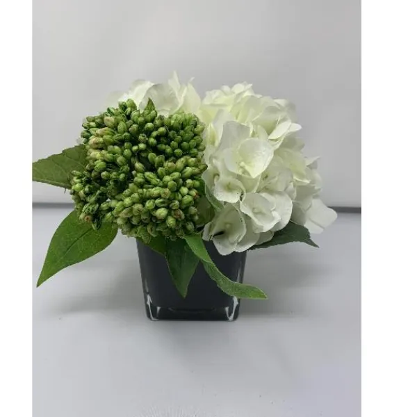 Flash Sale Marie Dumas White Peony Arrangement - Black Vase