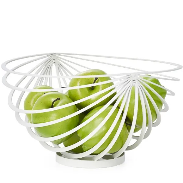 Discount Marie Dumas White Ribbed Fruit Bowl